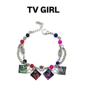 TV Girl Indie Music Miniature Album Charm Bracelet